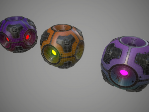 sci-fi energy sphere 3D Model