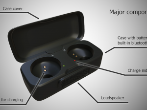 tws headphones true wireless 3Dモデル