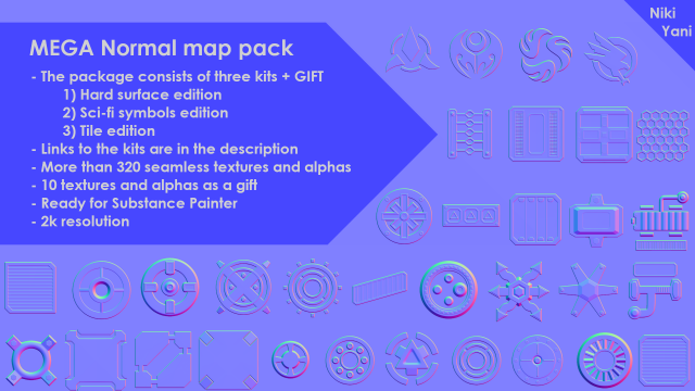mega normal map pack CG Dokuları .c4d .max .obj .3ds .fbx .stl .blend