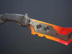 sci-fi knife Model 3D