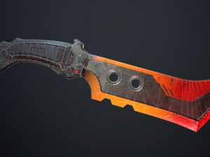 sci-fi knife Model 3D