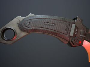 sci-fi knife Model 3D