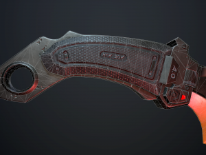 sci-fi knife Model 3D