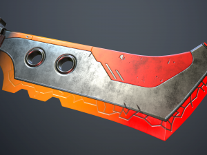 sci-fi knife Model 3D