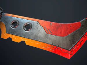 sci-fi knife Model 3D
