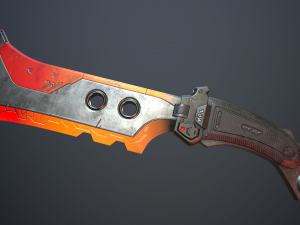 sci-fi knife Model 3D