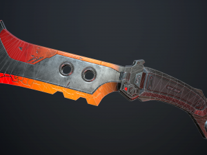 sci-fi knife Model 3D