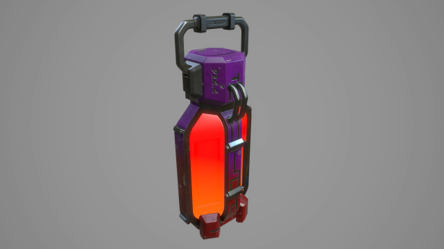 sci-fi energy battery 3D Model .c4d .max .obj .3ds .fbx .stl .blend 