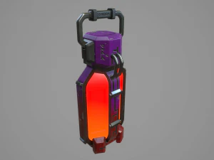 科幻能量电池 3D 模型