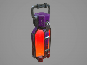 sci-fi energy battery 3D Model