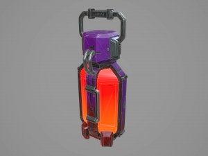 sci-fi energy battery 3D Model