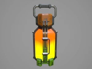 sci-fi energy battery 3D Model