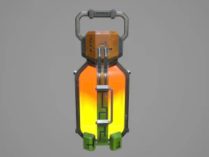 sci-fi energy battery 3D Model