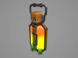 sci-fi energy battery 3D Model