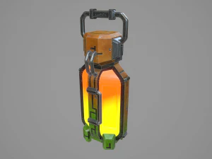sci-fi energy battery 3D Model
