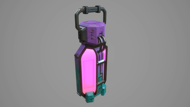 sci-fi energy battery 3D Модель .c4d .max .obj .3ds .fbx .stl .blend 