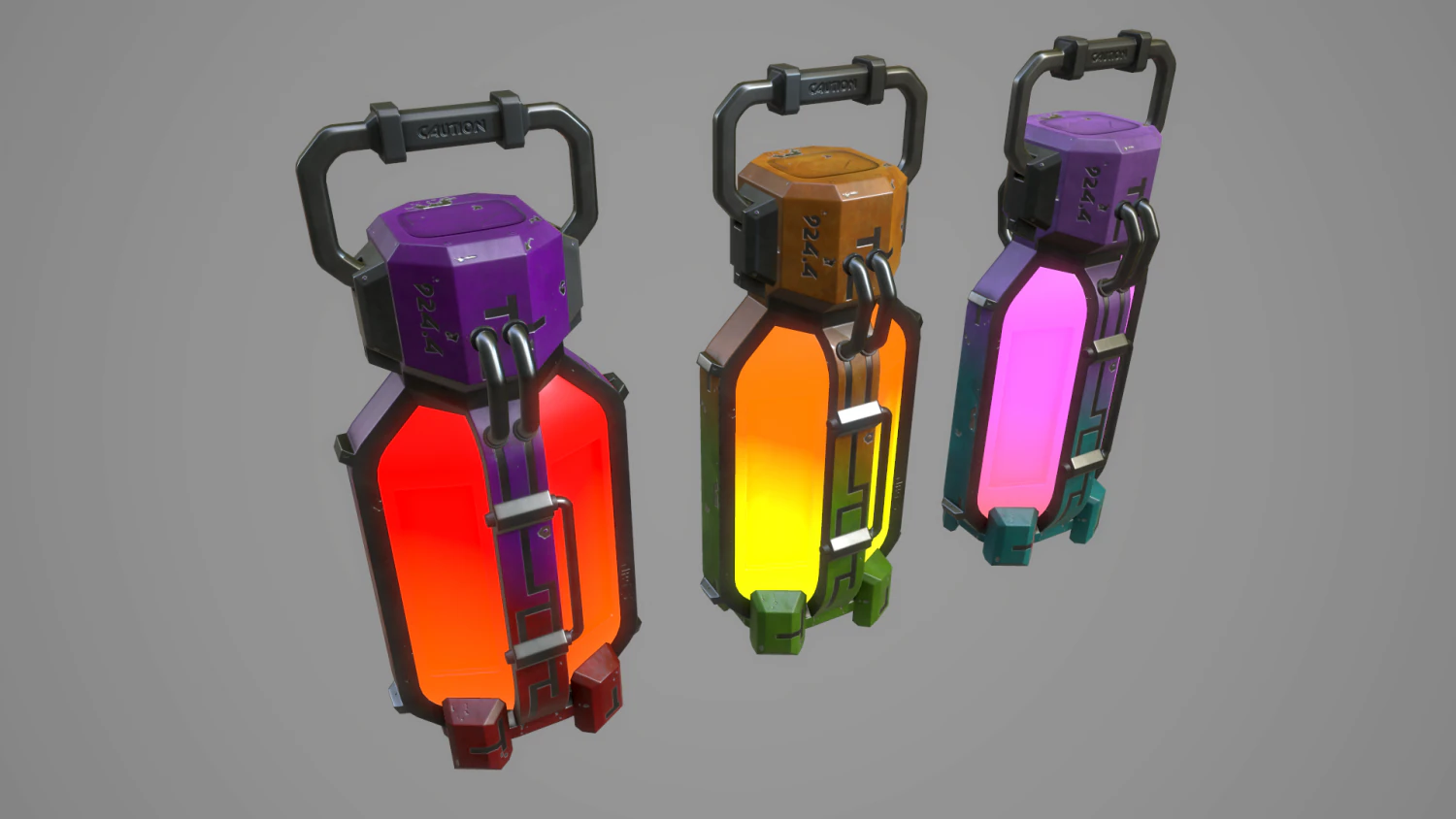 sci-fi energy batteries 3D Model .c4d .max .obj .3ds .fbx .stl .blend