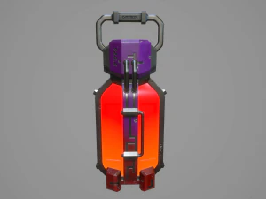 sci-fi energy batteries 3D Model