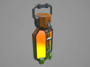 sci-fi energy batteries 3D Model