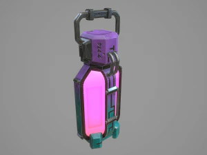sci-fi energy batteries 3D Model