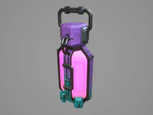 sci-fi energy batteries 3D Model