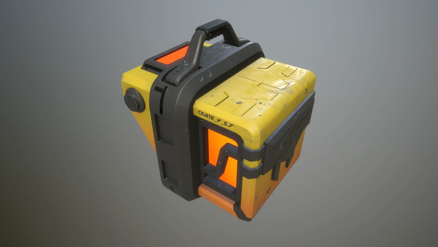 sci-fi crate 3D Model .c4d .max .obj .3ds .fbx .stl .blend 