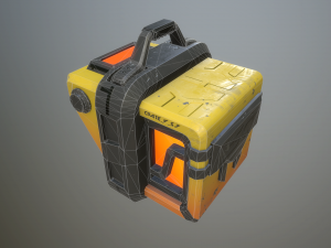 sci-fi crate Model 3D