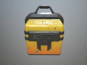 sci-fi crate Model 3D