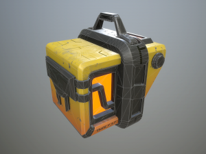 sci-fi crate Model 3D