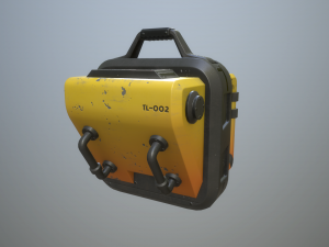 sci-fi crate Model 3D