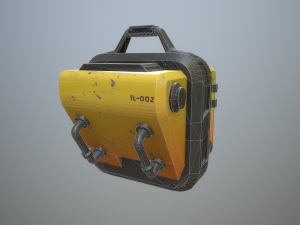 sci-fi crate Model 3D