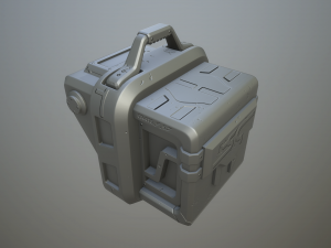sci-fi crate Model 3D