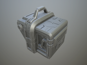 sci-fi crate Model 3D