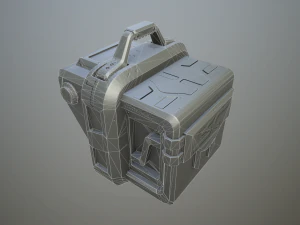 sci-fi crate 3D Model