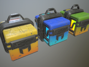 sci-fi crates 3D Модель