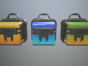 sci-fi crates 3D Модель