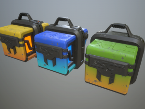 sci-fi crates 3D Модель