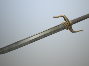 chinese sword Modelo 3D