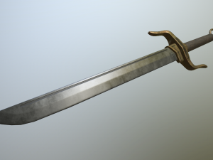 chinese sword Modelo 3D