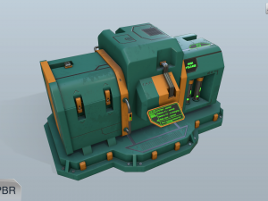 sci-fi energy node 3D 模型