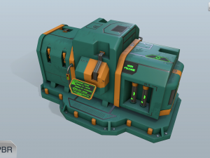 sci-fi energy node 3D Model