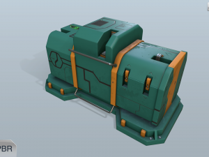 sci-fi energy node 3D Model