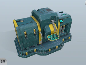 sci-fi energy node 3D Model