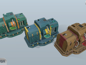 sci-fi energy nodes 3Dモデル