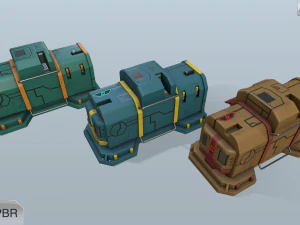 sci-fi energy nodes 3D Model