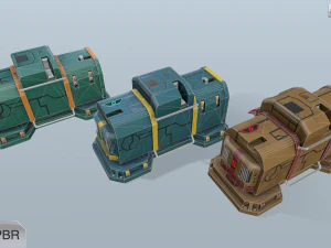 sci-fi energy nodes 3D Model