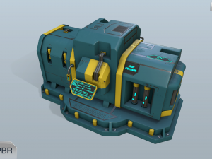 sci-fi energy nodes 3Dモデル
