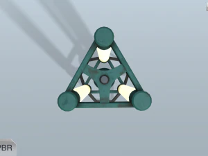 sci-fi lamp 3D Model