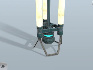 науково-фантастична лампа 3D Модель