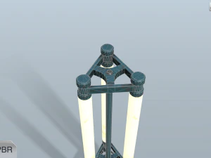 науково-фантастична лампа 3D Модель